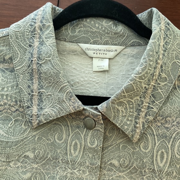 Christopher & Banks snap front jacket - Picture 2 of 10